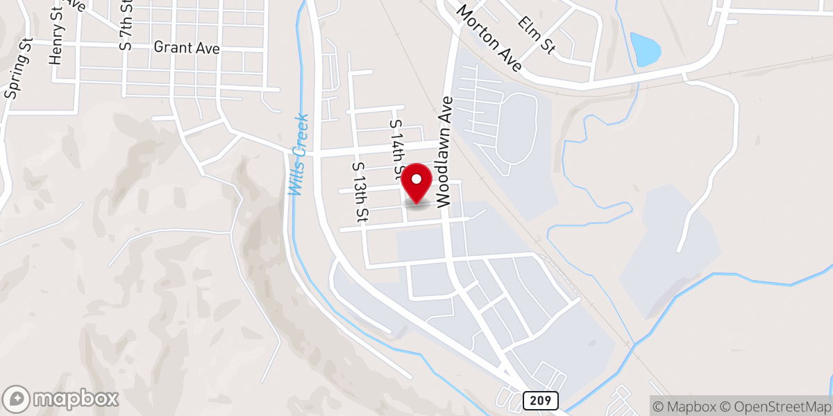 Map showing location of Pathways Fellowship