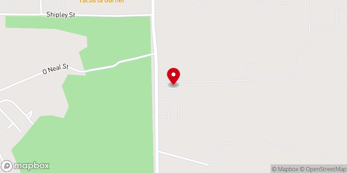 Map showing location of Victory Life Tabernacle