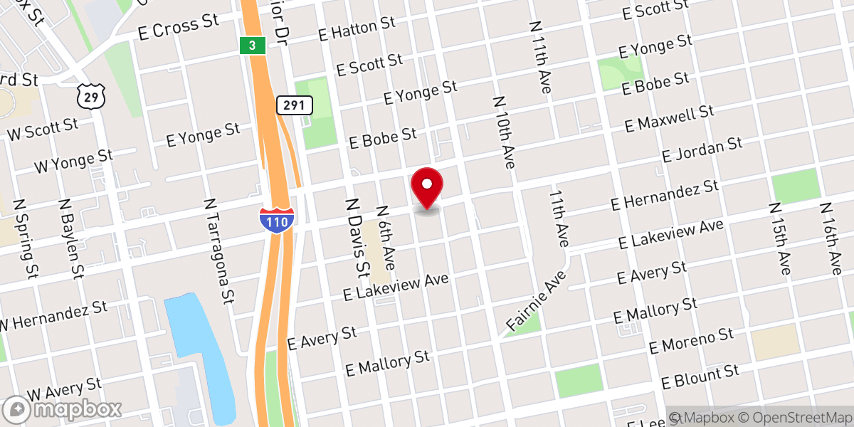 Map showing location of Brentwood Assembly of God