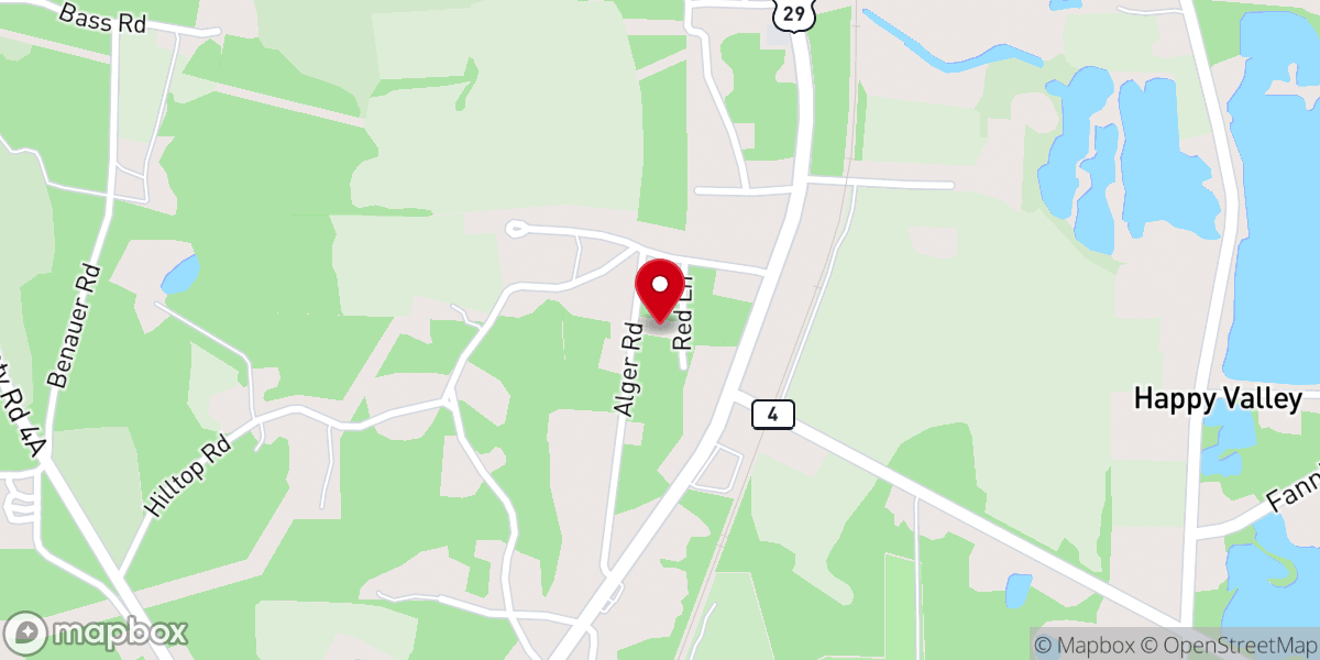 Map showing location of Edward Point Christian Church