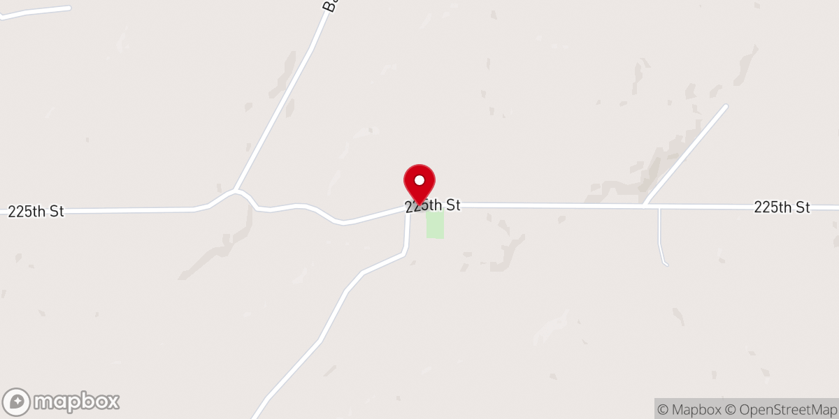 Map showing location of Highland Lutheran Church