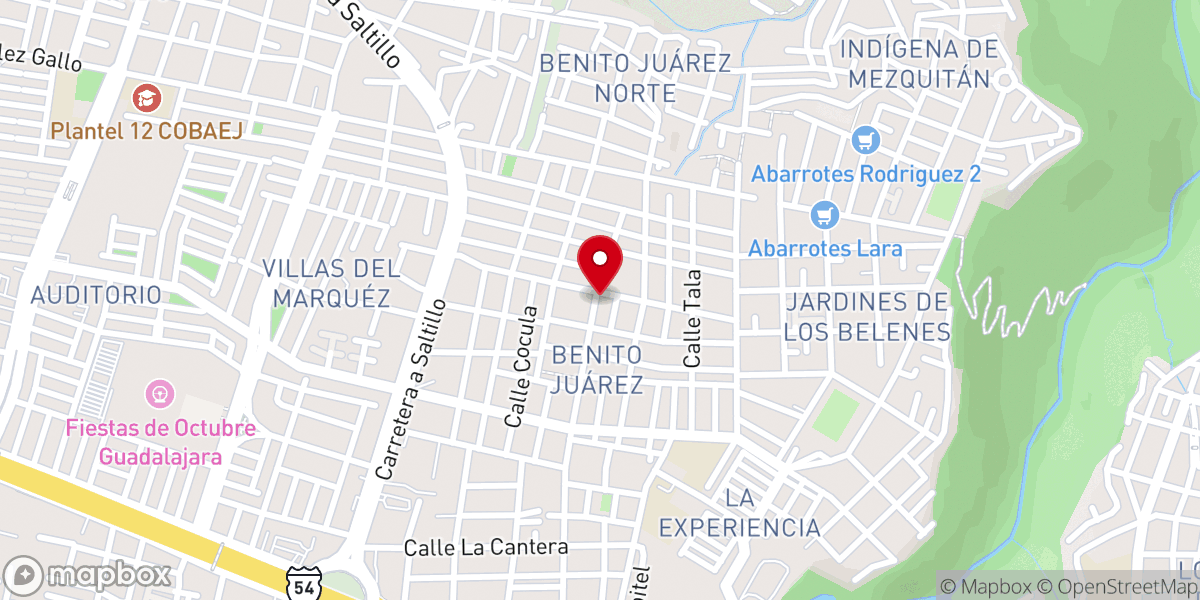 Map showing location of Parroquia San Jose Esposo de Maria