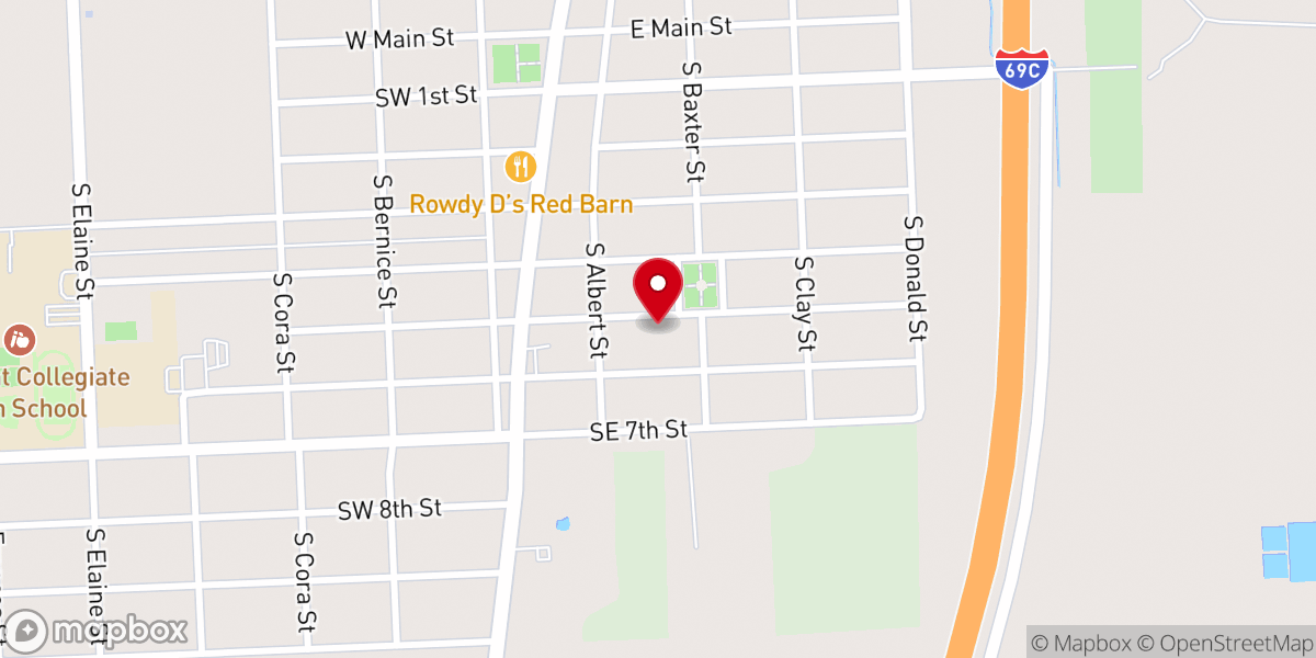 Map showing location of House of Power & Prayer - Apostolic Assembly