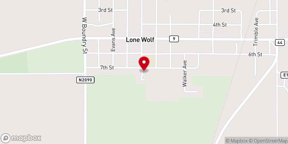 Map showing location of First Christian Church
