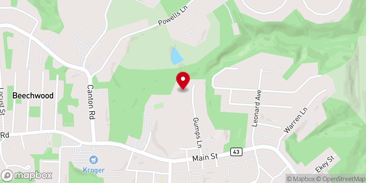 Map showing location of Colonial Baptist Church