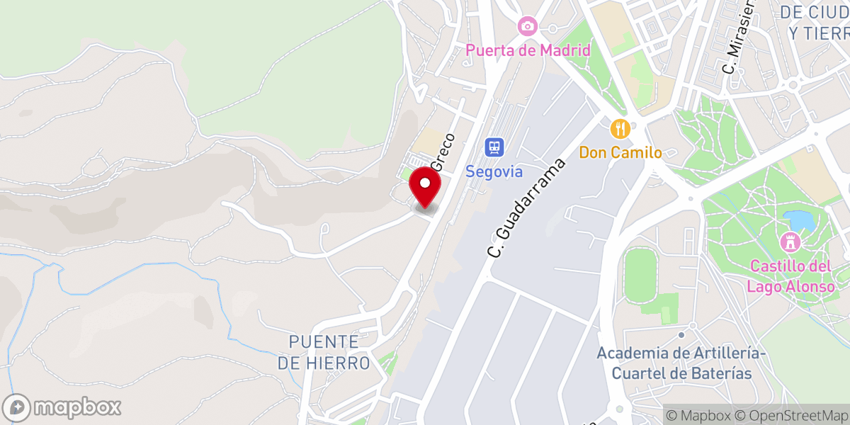 Map showing location of Parroquia de Santa Teresa