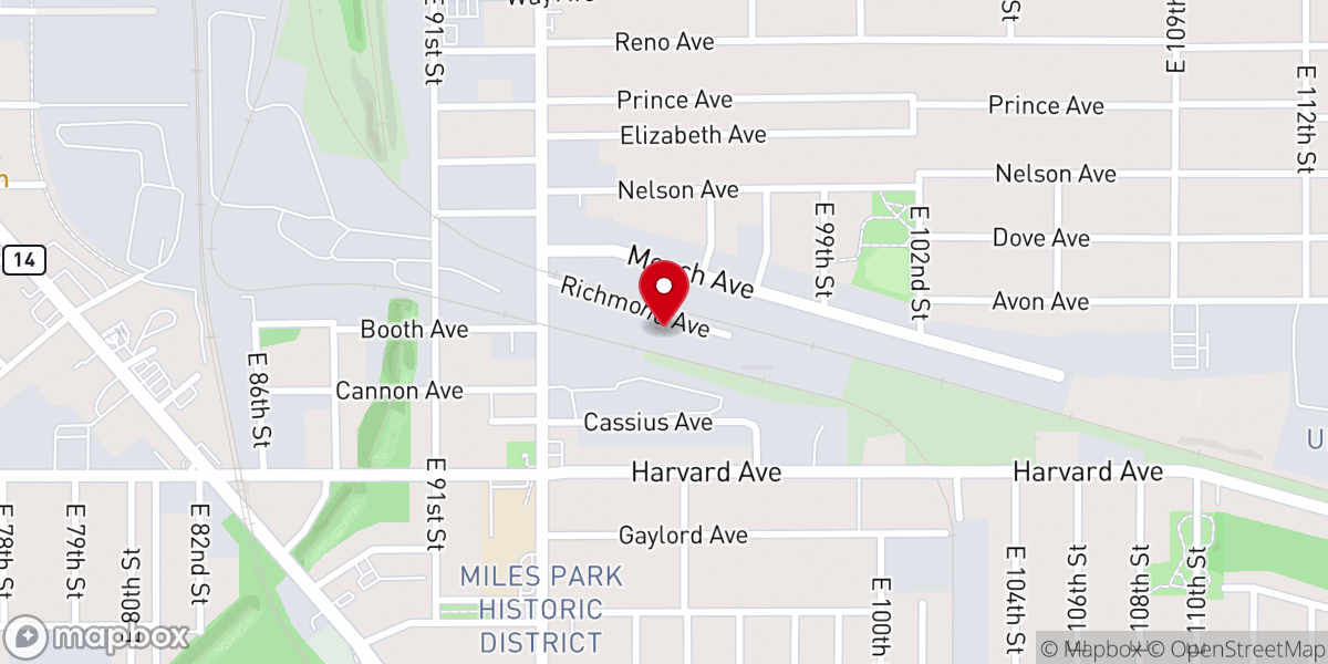 Map showing location of Abundant Life Ministries C O G I C Inc