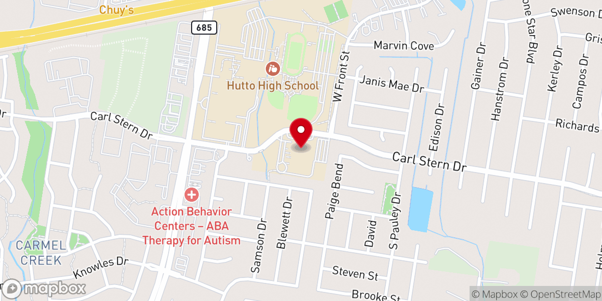 Map showing location of Fervent Church
