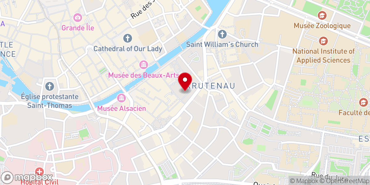 Map showing location of Église Évangélique Perspectives Strasbourg Krutenau