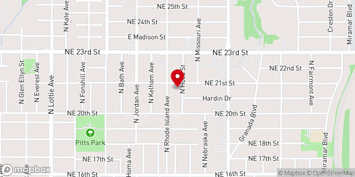 Map showing location of Glory to Glory Ministries Inc