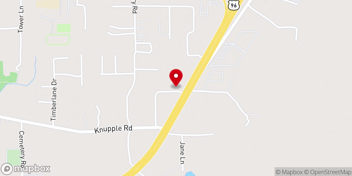 Map showing location of Agape Life Church