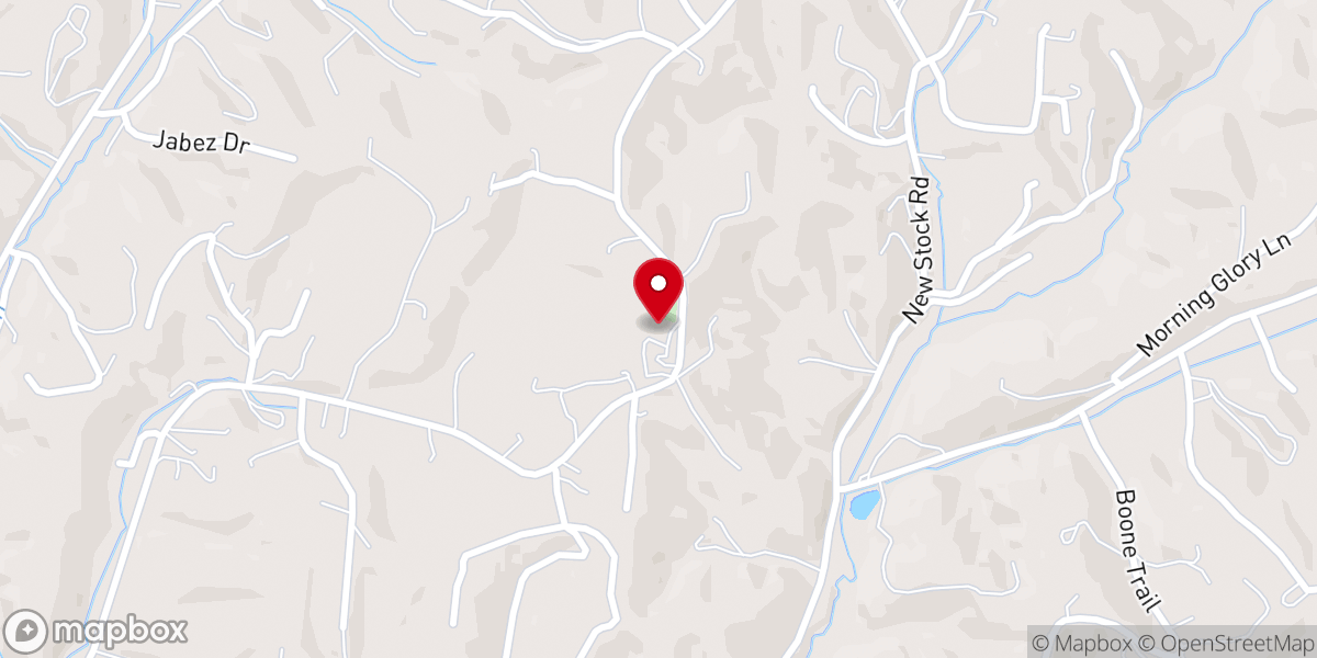 Map showing location of Mt Bethel Freewill Baptist Church