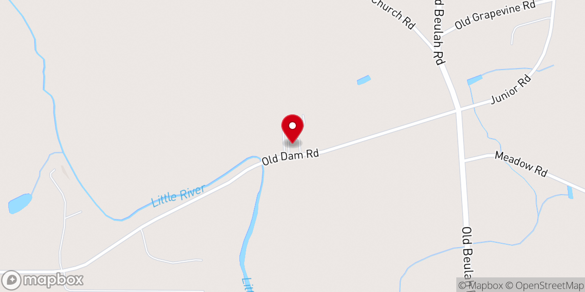 Map showing location of Riverside Independent Baptist Church
