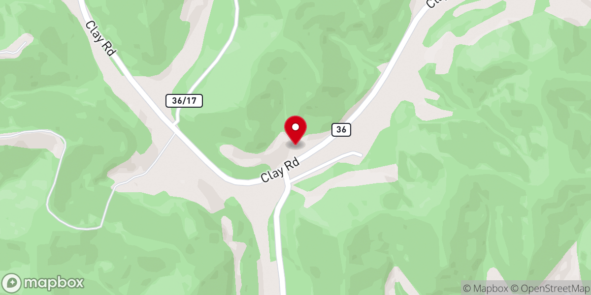 Map showing location of Left Hand Independent Baptist Church