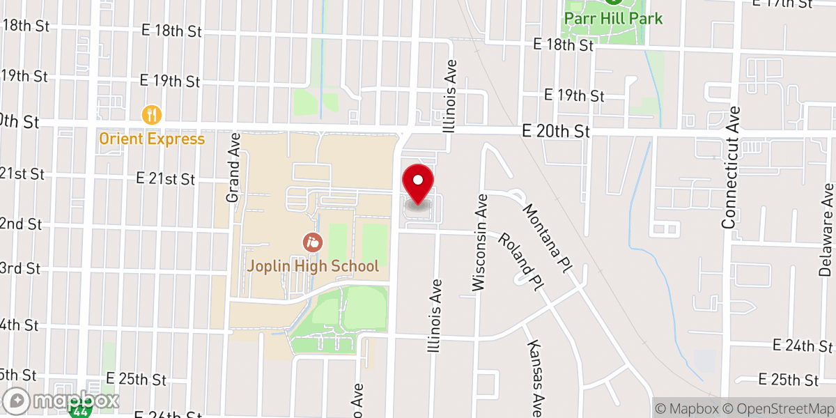Map showing location of Team Jesus Ministries