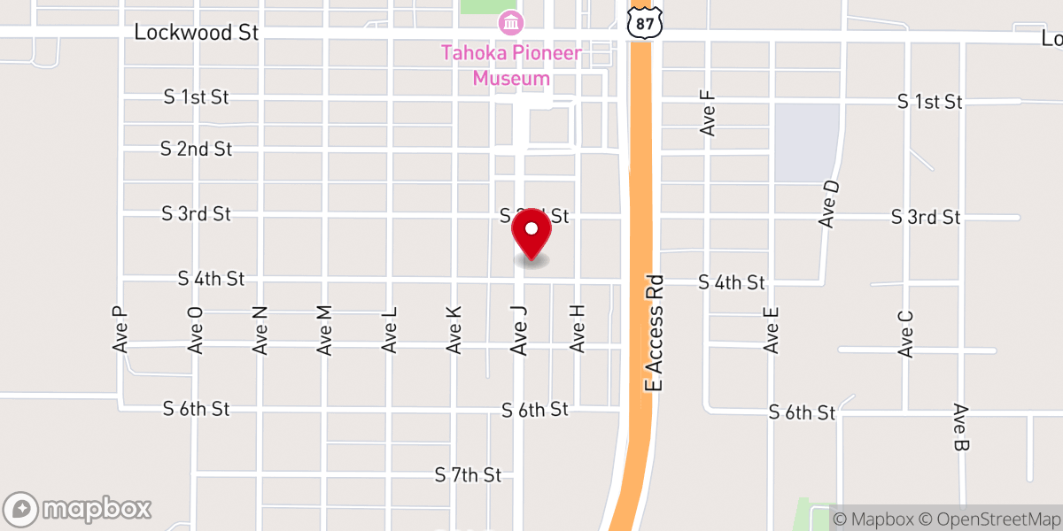 Map showing location of Sweet Street Baptist Church