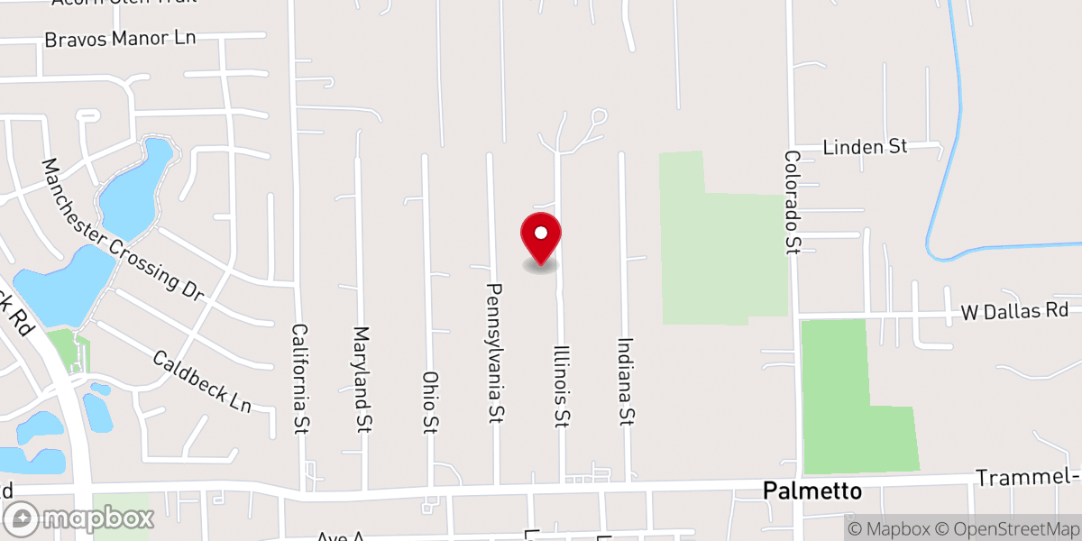 Map showing location of St.Peter's and St.Paul's Orthodox Church of Houston