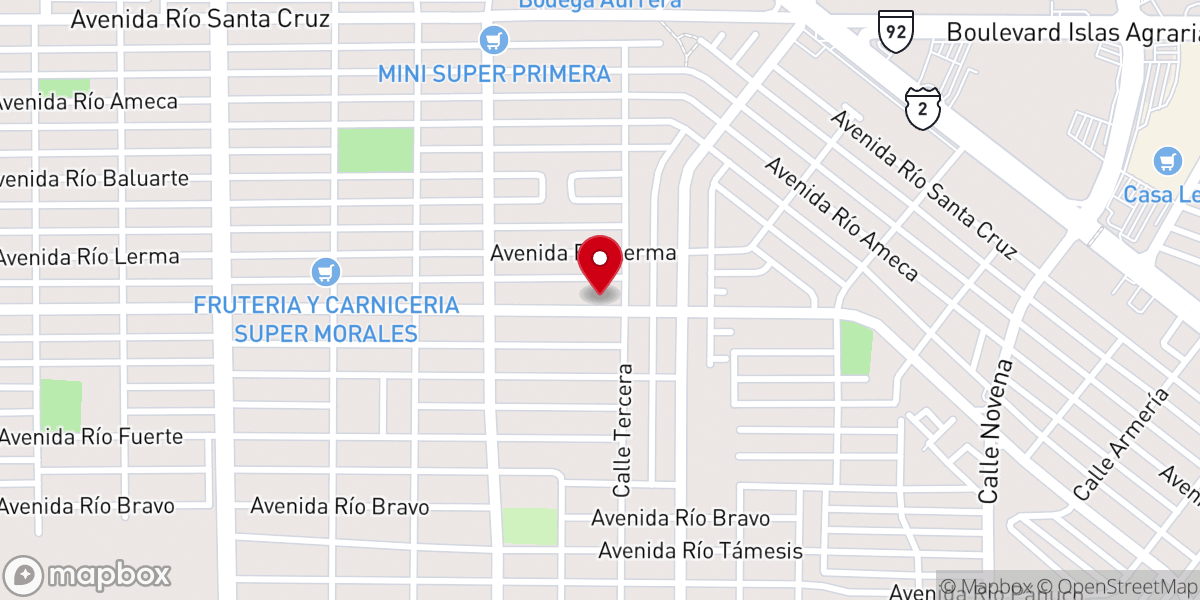 Map showing location of LA CRUZ DEL CALVARIO