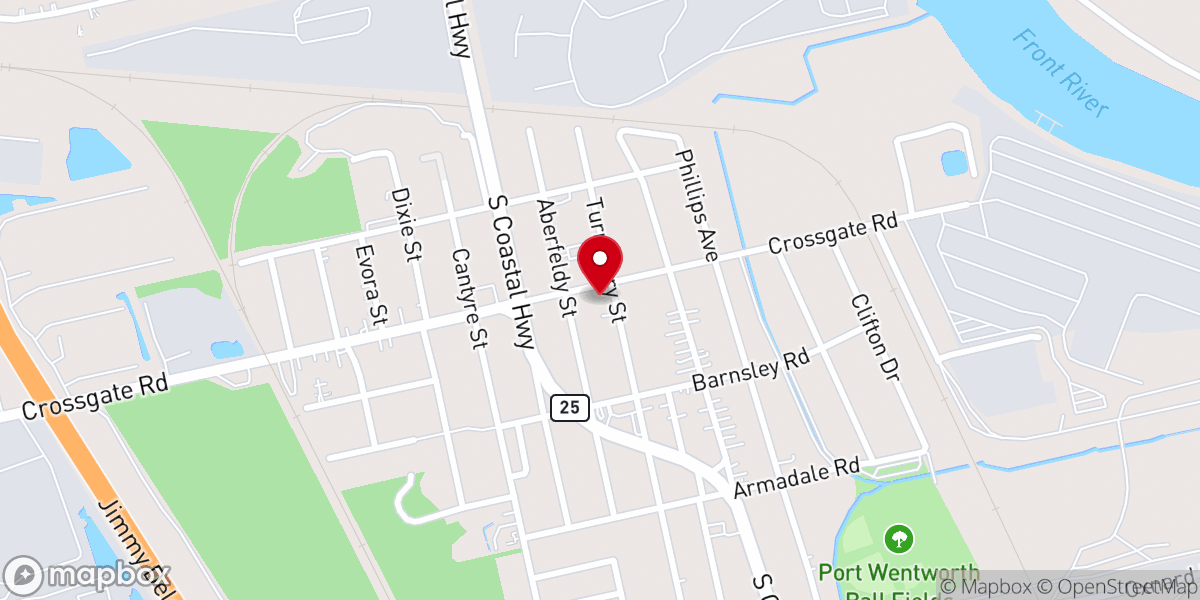 Map showing location of Port Wentworth Global Methodist