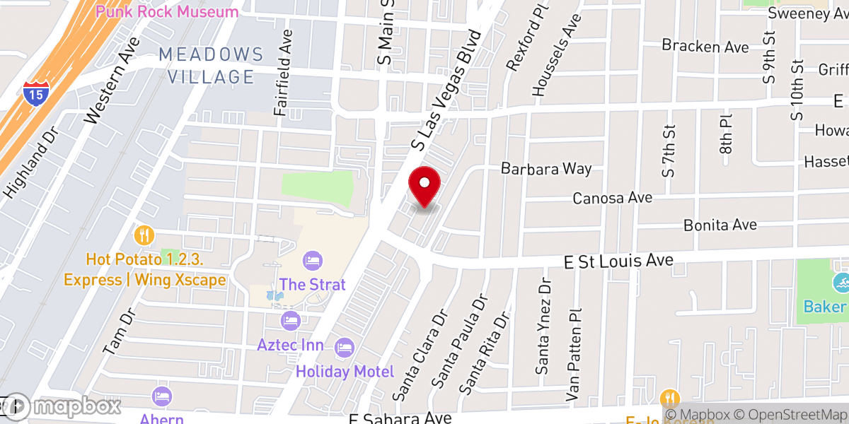 Map showing location of Former Site of L'Amour Chapel