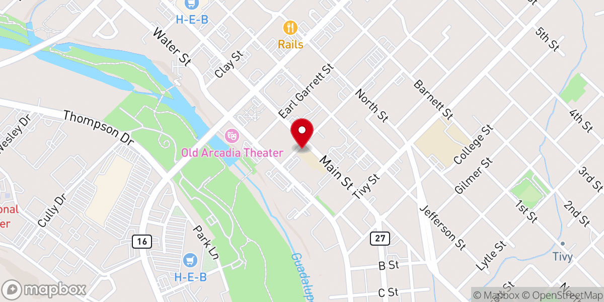 Map showing location of Notre Dame Catholic Church