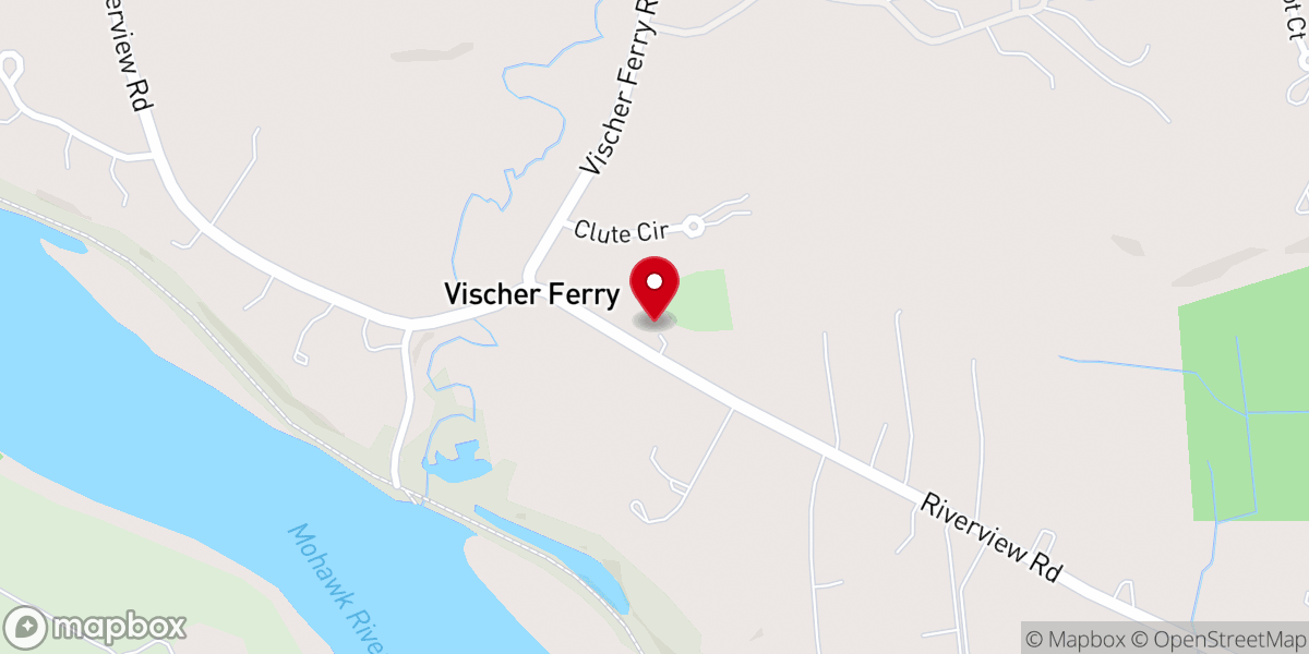 Map showing location of Amity Reformed Church