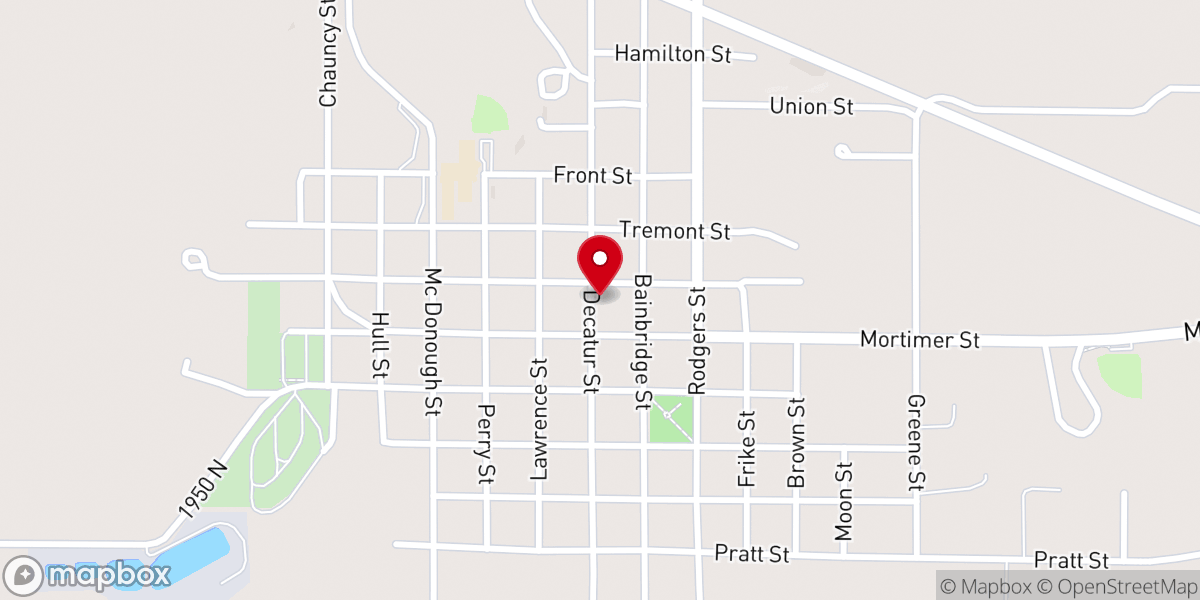 Map showing location of Barry Food Pantry