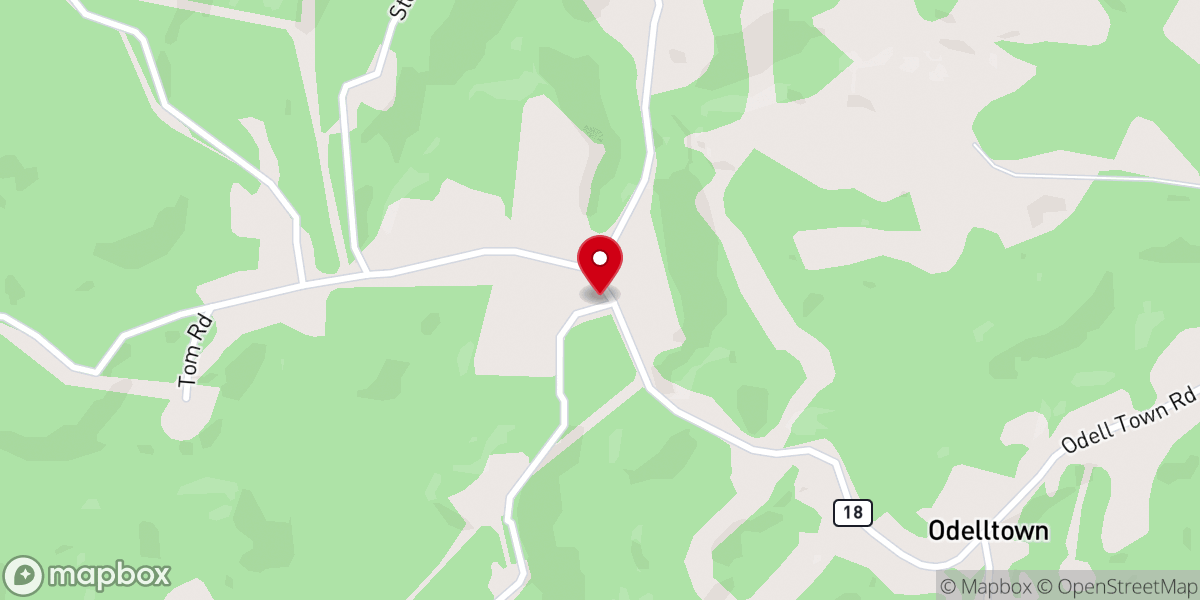 Map showing location of Beckley Chapel