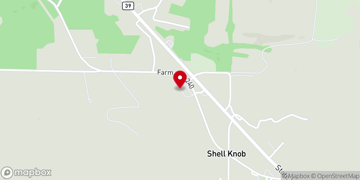 Map showing location of Church of Christ