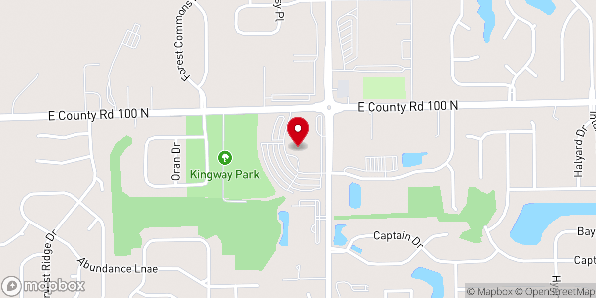 Map showing location of Kingsway Christian Church