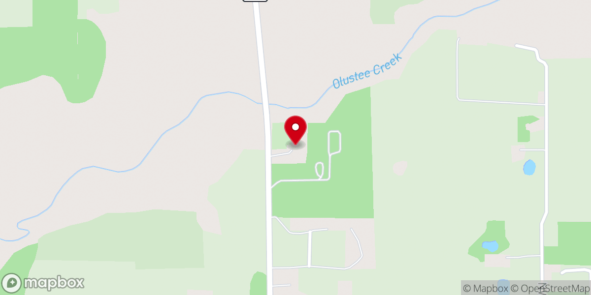 Map showing location of Old Providence Baptist Church