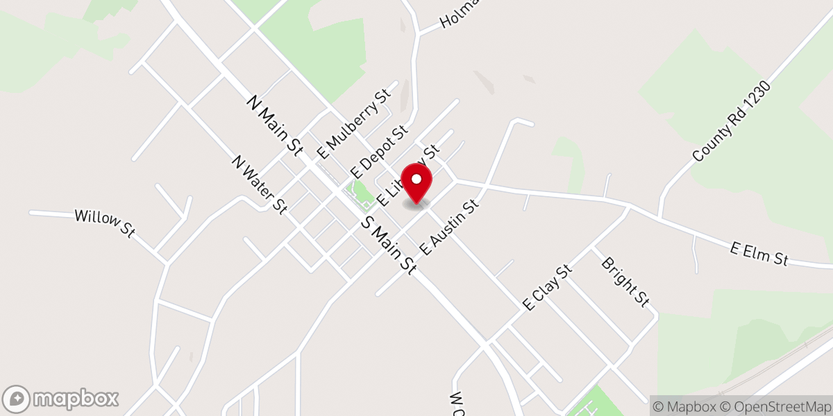 Map showing location of Huntsville Christian Church