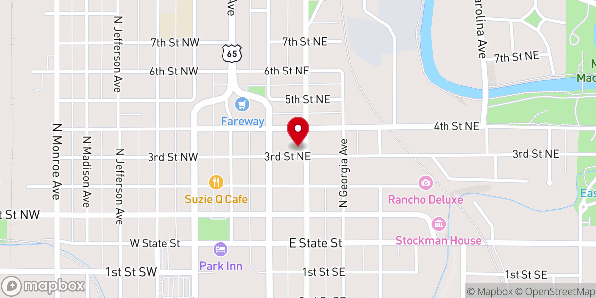 Map showing location of Hogan-Bremer- Moore Colonial Chapel