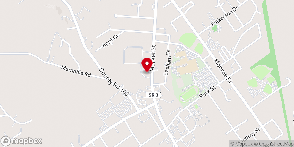 Map showing location of China Garden Buffet