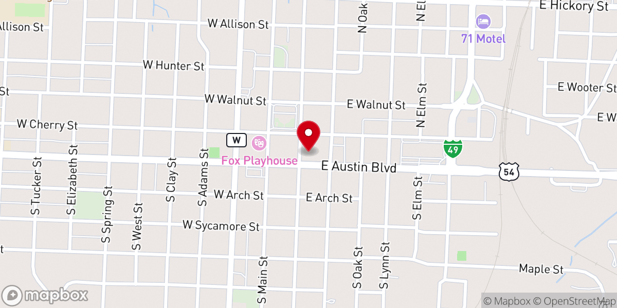Map showing location of Nevada Daily Mail