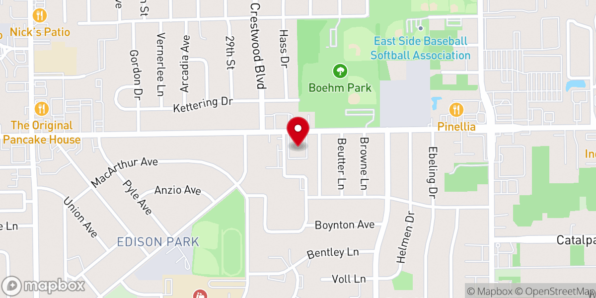 Map showing location of Lighthouse Baptist Church