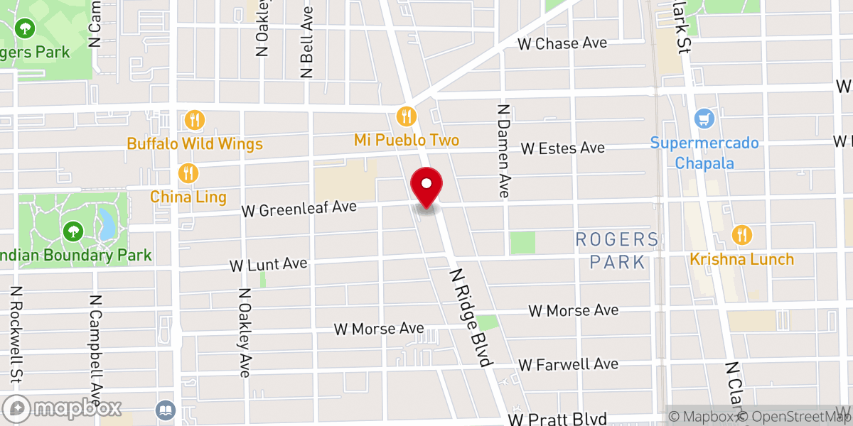 Map showing location of Sixteenth Church of Christ Scientist