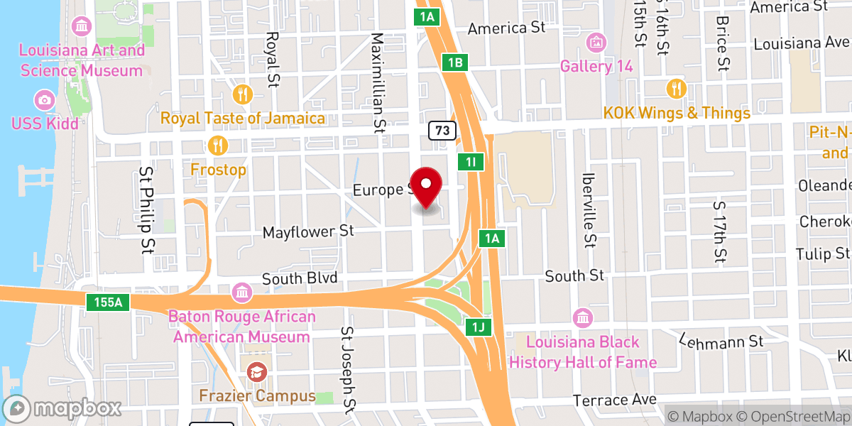 Map showing location of St Agnes Catholic Church