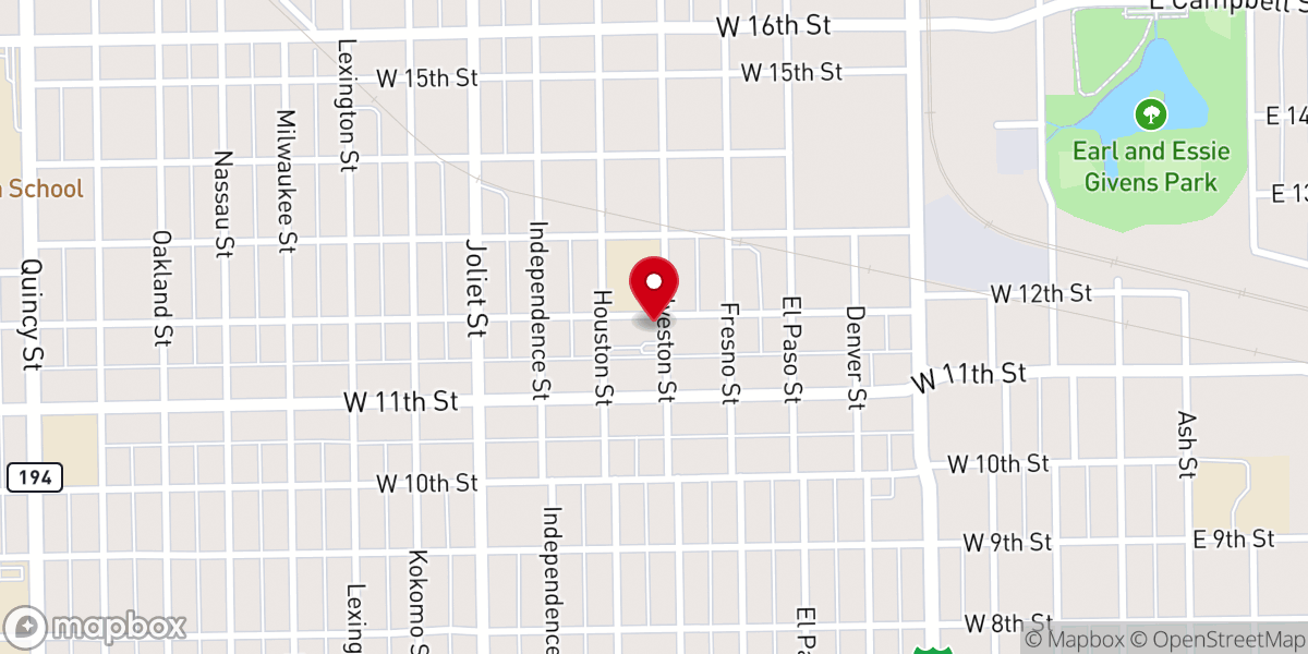Map showing location of St Alice Catholic Church