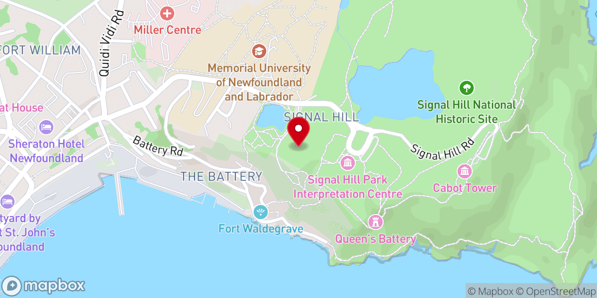 Map showing location of Gibbet Hill