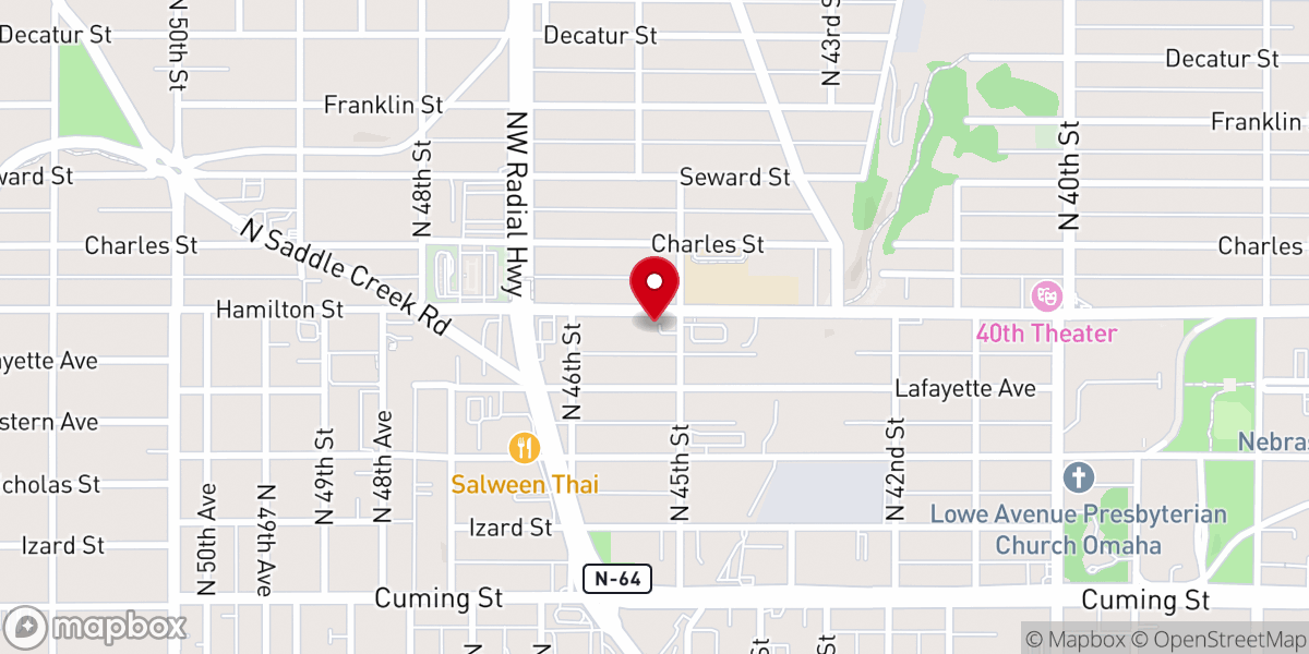 Map showing location of Gregg Memorial African Methodist Episcopal Church