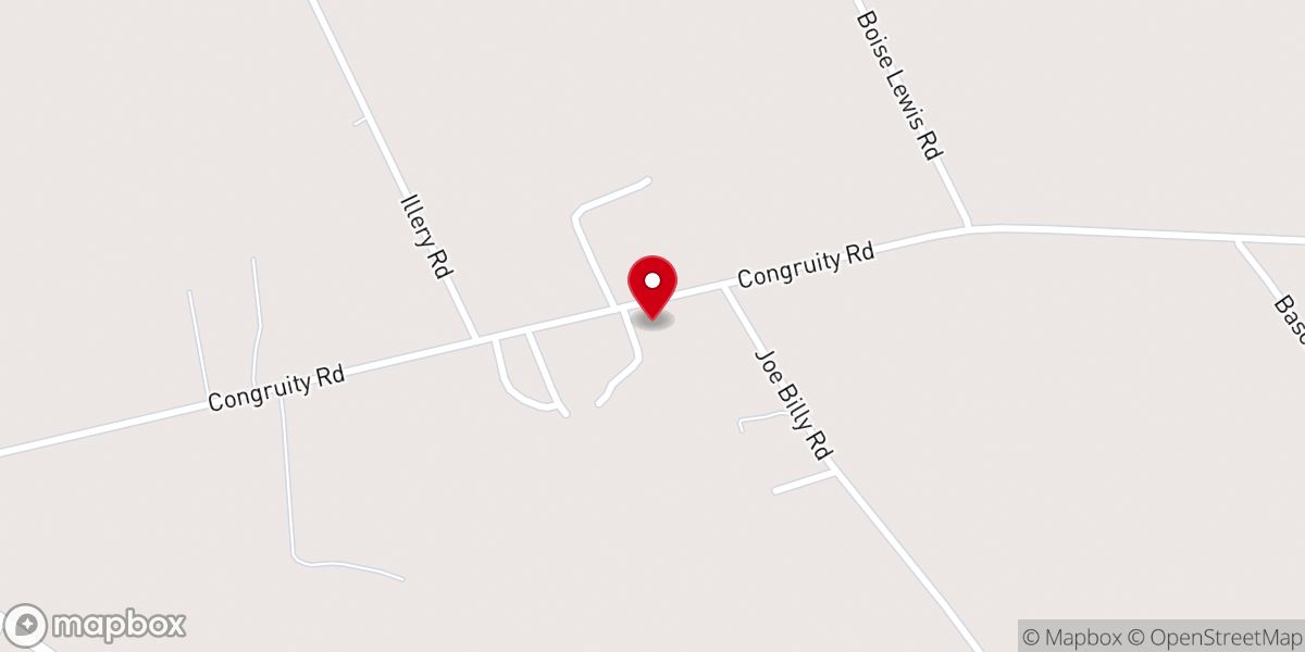 Map showing location of Congruity Church