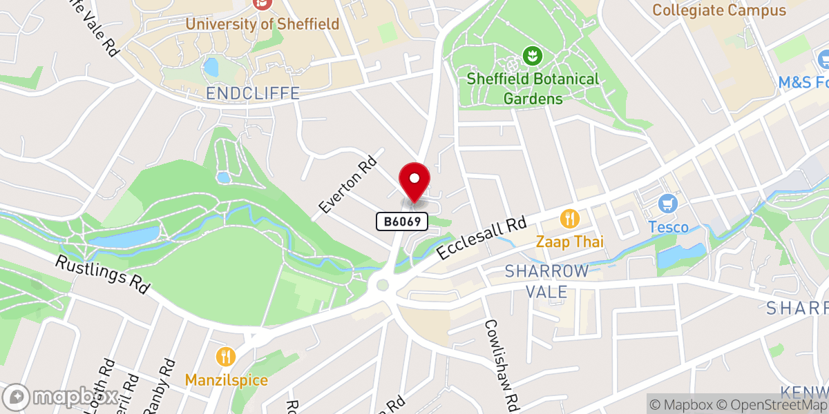 Map showing location of St. Augustine's Church