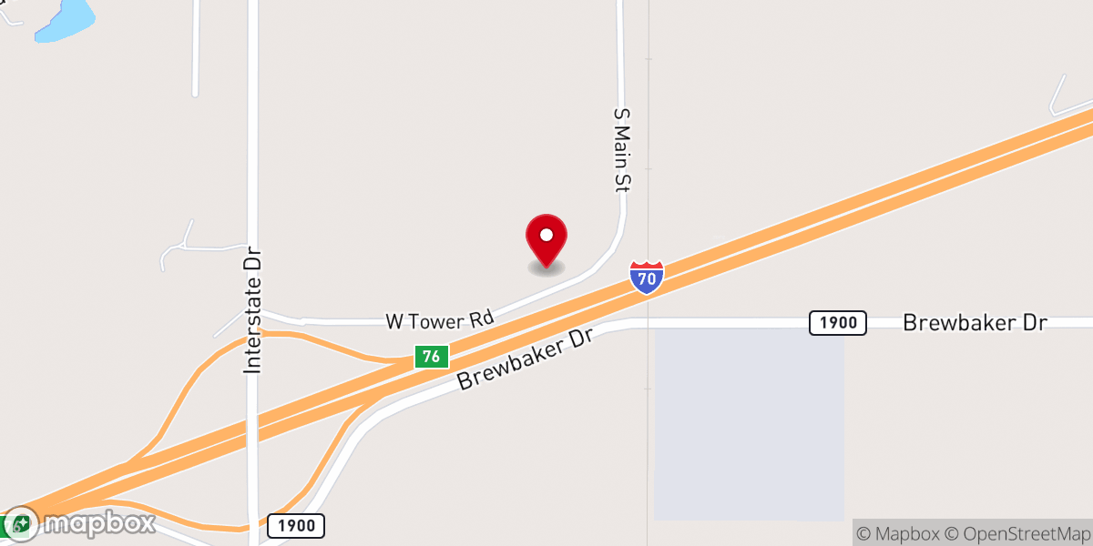 Map showing location of New Horizons Church