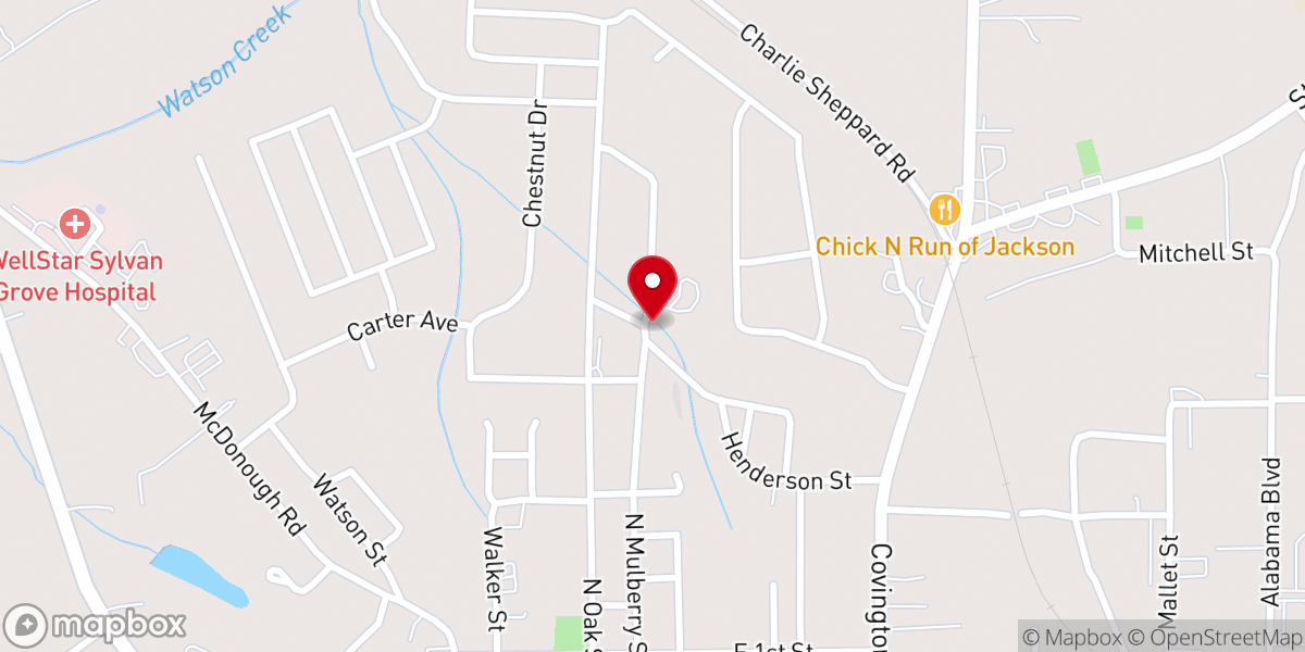 Map showing location of Greater Bethel Community Church