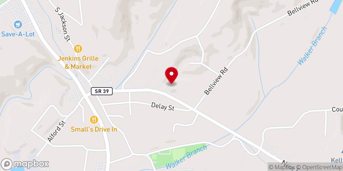 Map showing location of Athens Tennessee Seventh-Day Adventist Church