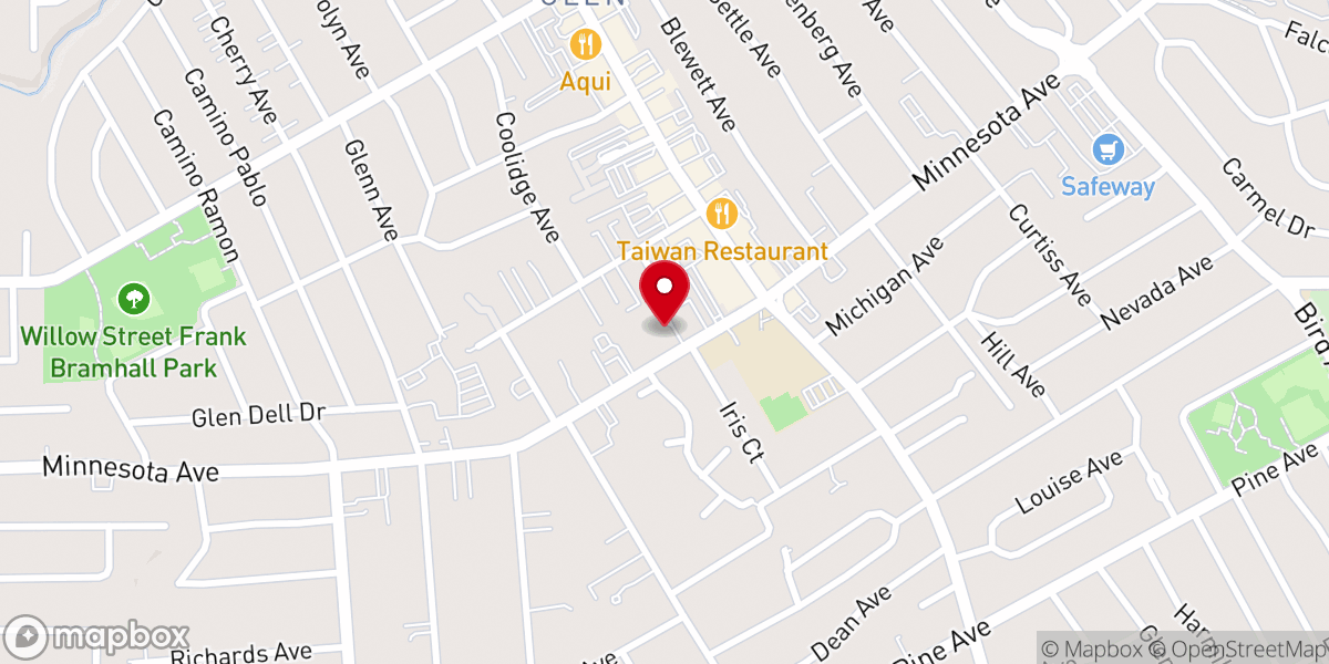 Map showing location of Northern California Charity