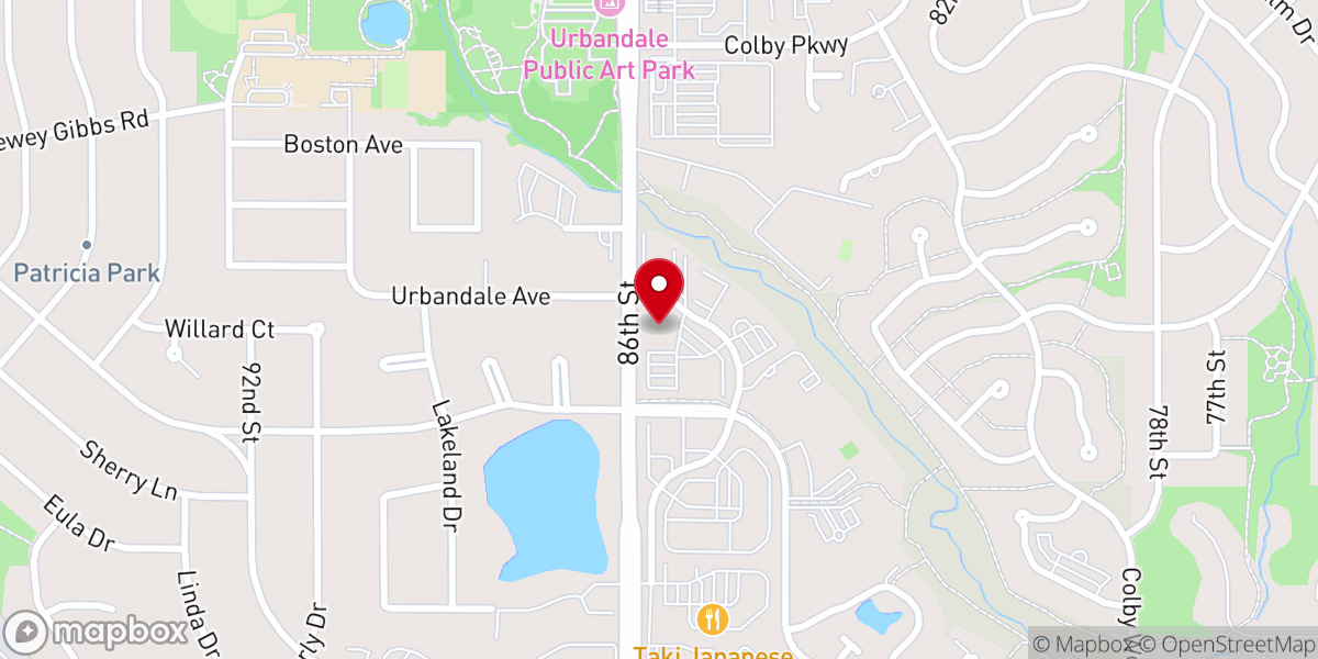 Map showing location of Greater Life Church