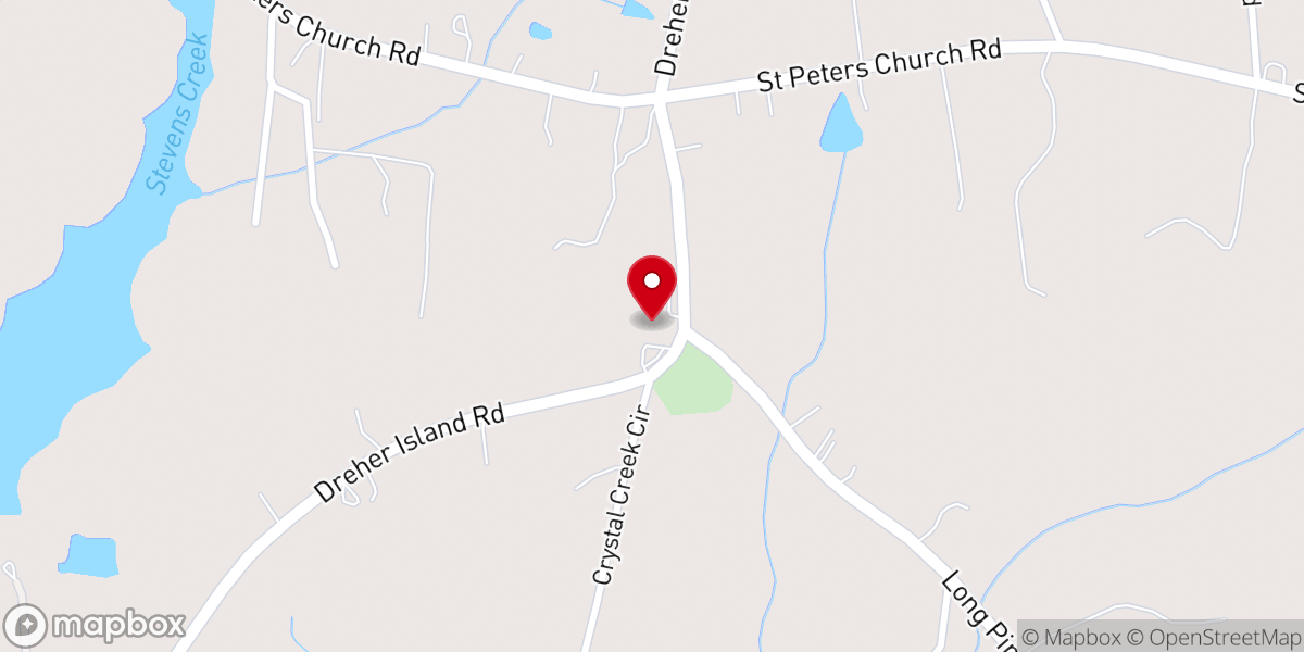 Map showing location of St Peter Lutheran Church NALC