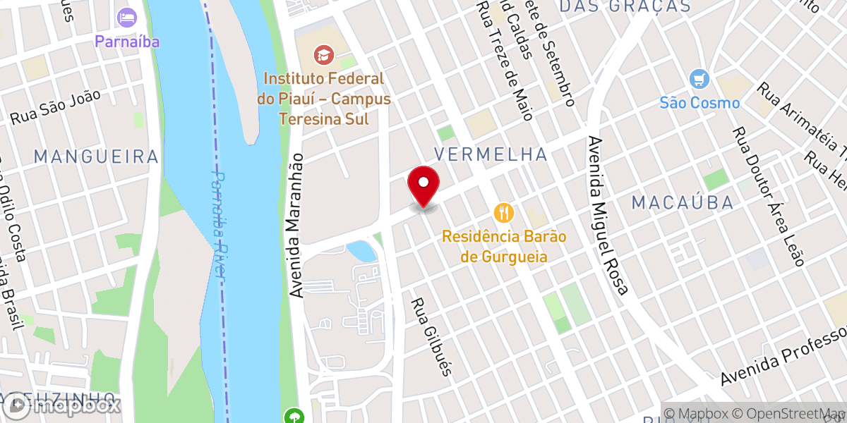Map showing location of Assembleia de Deus Madureira Admans